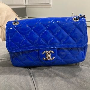 chanel royal blue bag